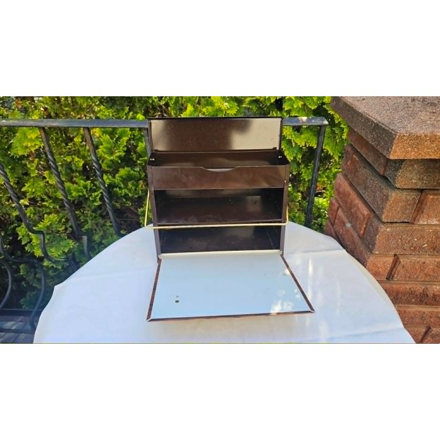 Metal Metal Shoe Shine Stand for Tools, 1960s For Sale - Image 7 of 9