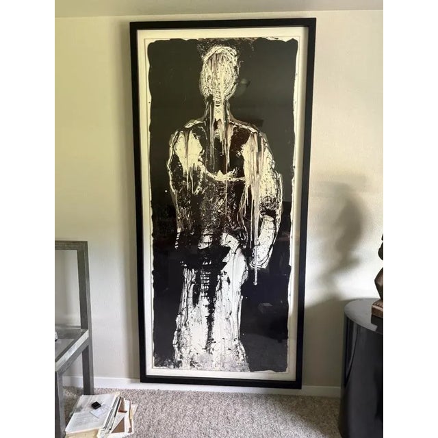 Large Abstract Painting by Artist Christopher Shoemaker 72” High For Sale - Image 6 of 7