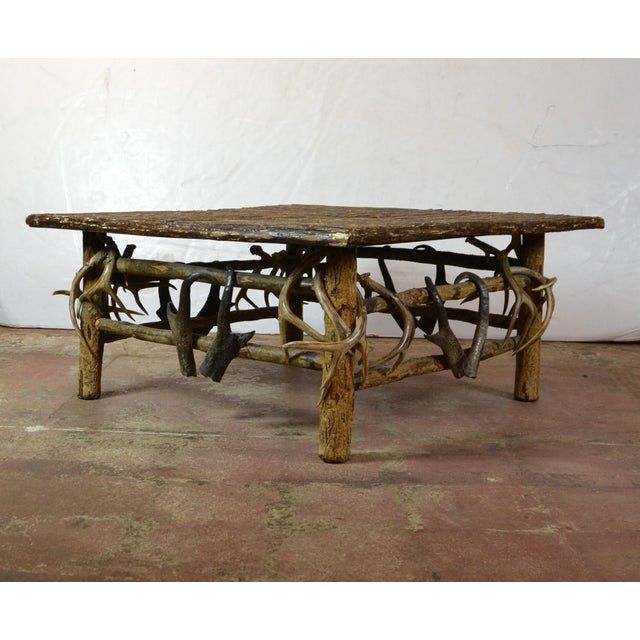 1970s Lodge Antler Coffee Table | Chairish