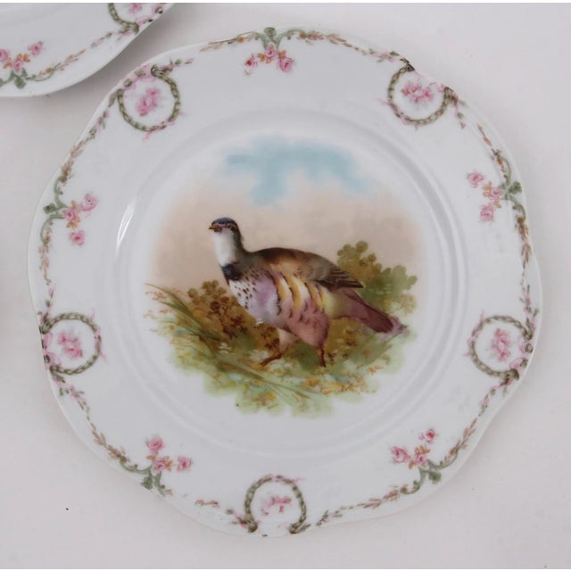 Rustic European Vintage Bavarian Pheasant Plates, Set of 3 For Sale - Image 3 of 7