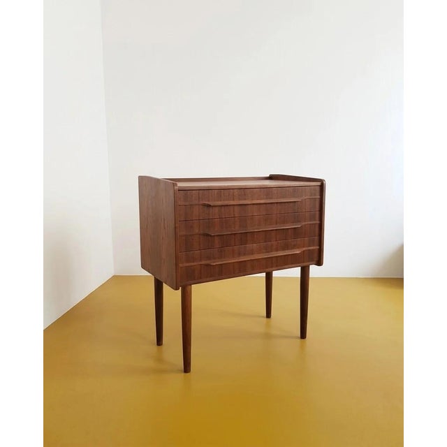 Mid-Century Modern Vintage Danish Teak Nightstand, 1960s For Sale - Image 3 of 3