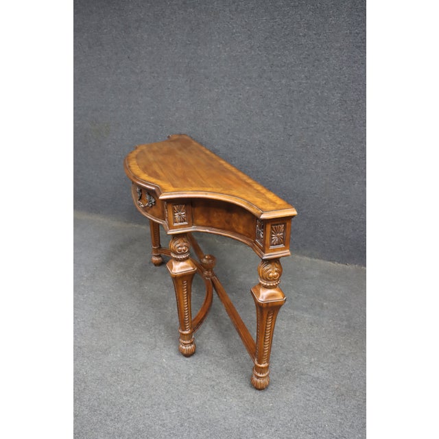 Drexel Heritage Cherry and Walnut Console Table For Sale - Image 9 of 17
