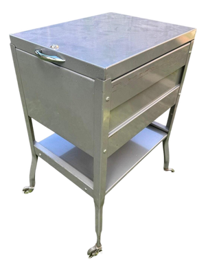 Vintage Steel-Parts MFG Co. Chicago Industrial Steel Storage Cabinet