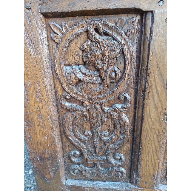 High Chest in Oak For Sale - Image 15 of 18