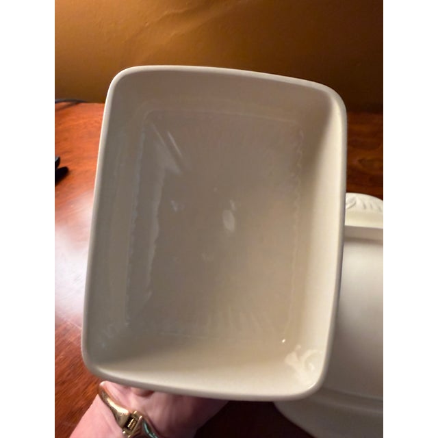 1940s Vintage Wedgwood Edme Queen's Ware With Ivy Covered Butter Dish For Sale - Image 5 of 8