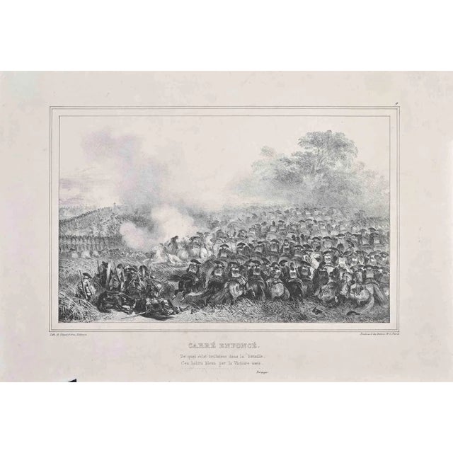 Auguste Raffet, Square Drives, Lithograph, Late 19th Century For Sale