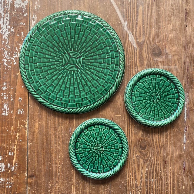 Braided Ceramic Set in the style of Vallauris, 1950s, Set of 3 For Sale - Image 14 of 14