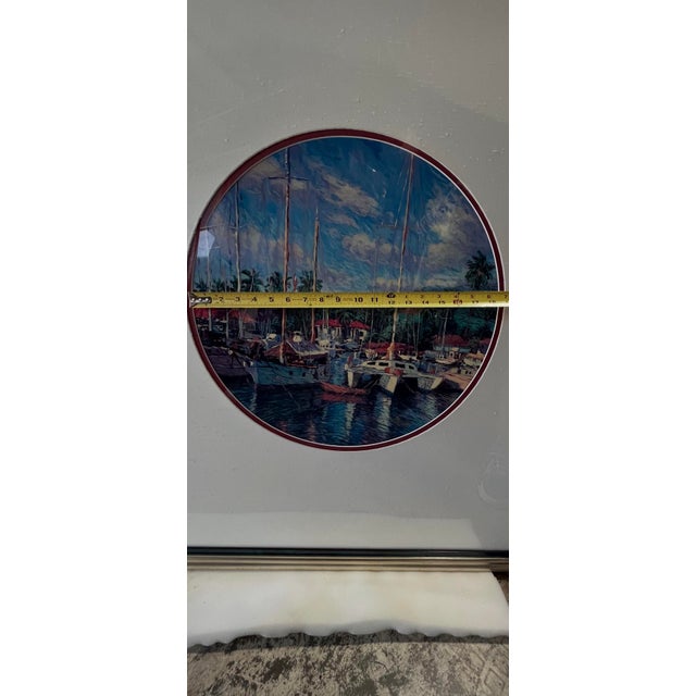 1990s Lahaina Harbor on Maui , Hawaii by Christian Riese Lassen For Sale - Image 9 of 10