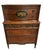 Early 20th Century Neoclassical Mahogany Chest on Chest With Hand-Painted Oval Medallion & Bronze Ormolu For Sale In Charlotte - Image 6 of 12