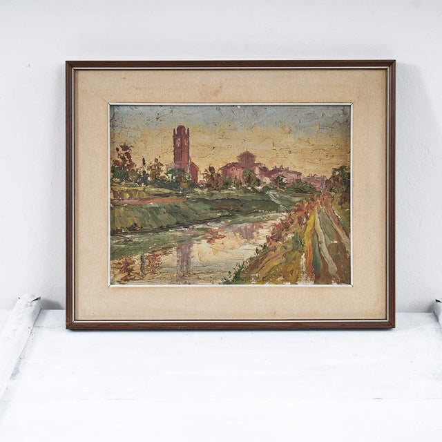 Landscape Composition, 2000s, Oil Painting on Canvas, Framed For Sale - Image 6 of 6