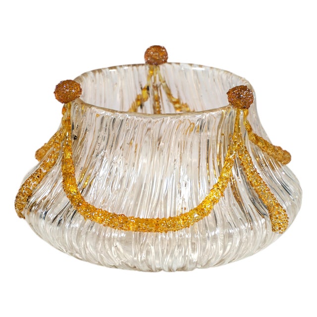 Art Nouveau Texas Empir Blitz Glass Vase from Loetz, Bohemia, Austria-Hungary, 1905 For Sale