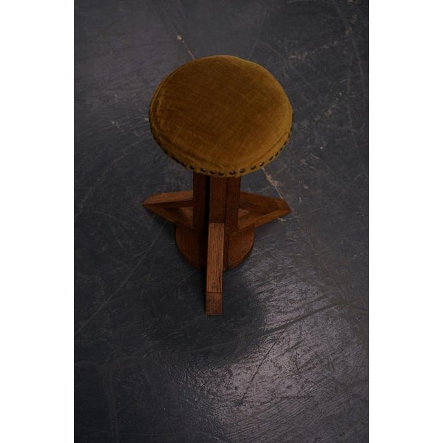 Vintage Architectural Stool, 1930s For Sale - Image 4 of 12