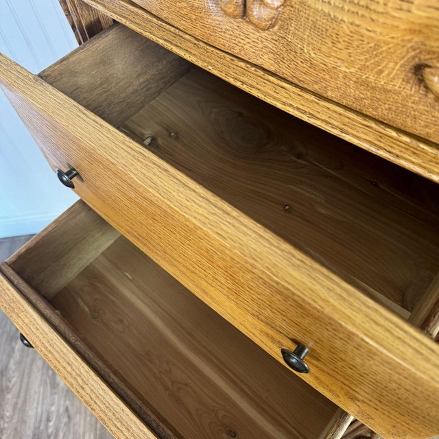 Vintage Oak Lingerie Chest of Drawers- Oakwood Interiors Versailles Collection For Sale - Image 9 of 12