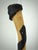 Vintage Hand-Carved Snake Walking Cane in Wood With Black Spiral Folk Art Design For Sale - Image 4 of 12