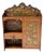 Aesthetic Movement Wall Cabinet with Hand-Painted Floral in Walnut, 1890s For Sale