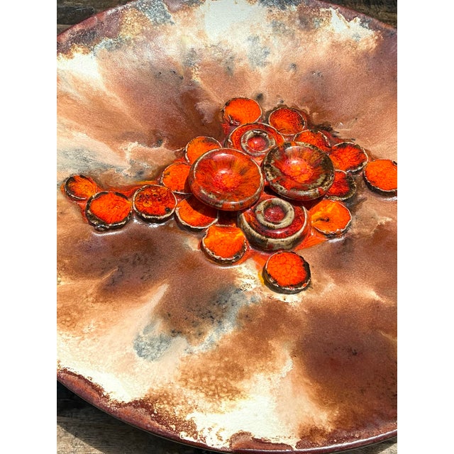 Vintage Danish Ceramic Mid-Century Modern Plate For Sale - Image 11 of 12