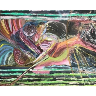 Contemporary Abstract Mixed-Media Painting by William Jeffrey Bechtel For Sale