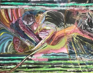 Contemporary Abstract Mixed-Media Painting by William Jeffrey Bechtel