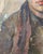 1970s Vintage Male Portrait Oil Painting, Ukrainian Art, 1970s 43-34 For Sale - Image 5 of 6