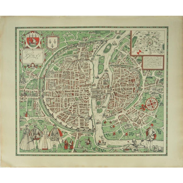 Map of Paris by Braun / Hogenberg For Sale - Image 6 of 6