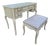 1970s Hibriten French Provincial Vanity and Bench For Sale