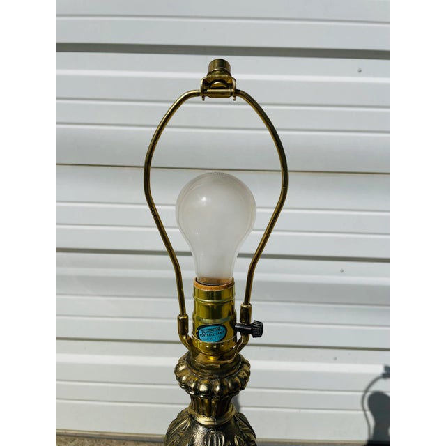 Underwriters Laboratories Mid 20th Century Hollywood Regency Iridescent White Table Lamps - a Pair For Sale - Image 4 of 12