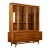 Young Manufacturing Concave Vintage Mid Century Modern China Cabinet C. 1960s, Attributed For Sale
