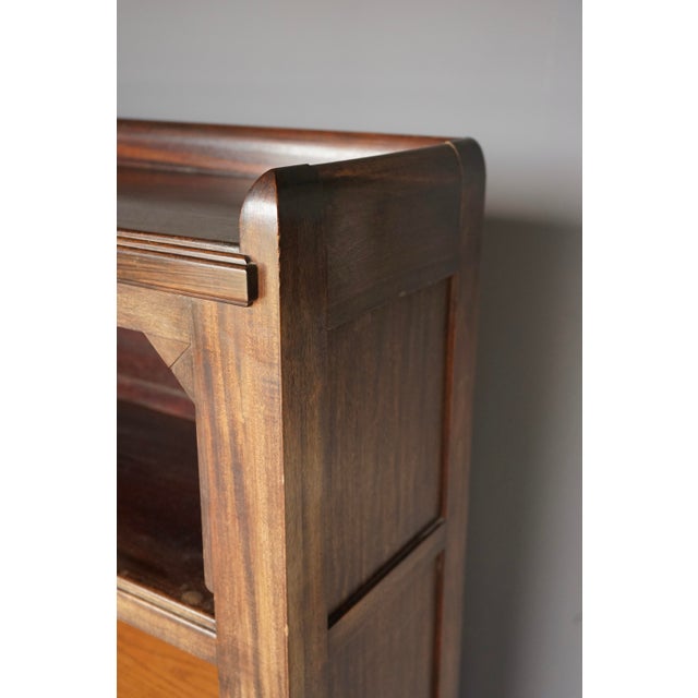 Art Deco Amsterdam School Bookcase from C.H.Eckhart, 1920s For Sale - Image 9 of 14