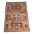 Vintage 1970s Afghan Maimana Kilim Rug – Rust, Mustard Gold, Burgundy & Dusty Blue – 4’ X 6’ For Sale