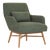 Sculptural, Leather Lounge Chair For Sale