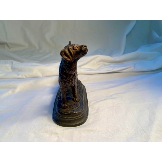 Beautiful, bronze representation of a golden retriever. Signed. Sweet gift for a dog lover, or in memory of man/woman's...
