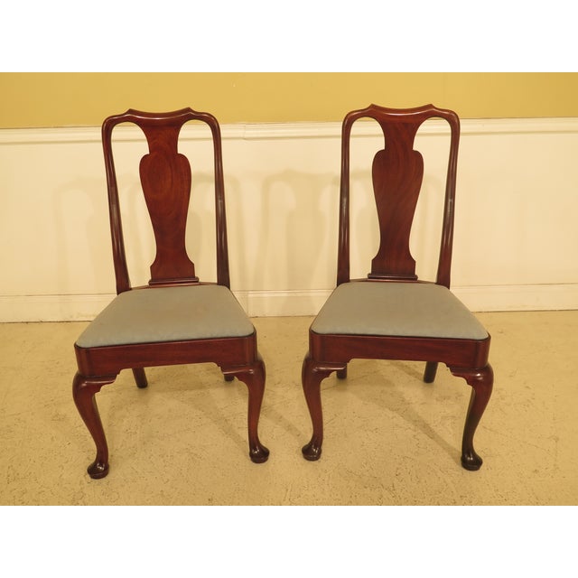 1970s Kittinger Queen Anne Mahogany Dining Room Chairs Set of 6
