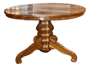 Round Dining Table, 19th Century Biedermeier