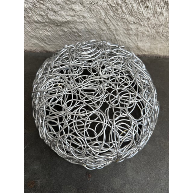 Alessi Vintage Alessi Fratelli Campana Nuvem Metal Wire Fruit Bowl Postmodern For Sale - Image 4 of 5