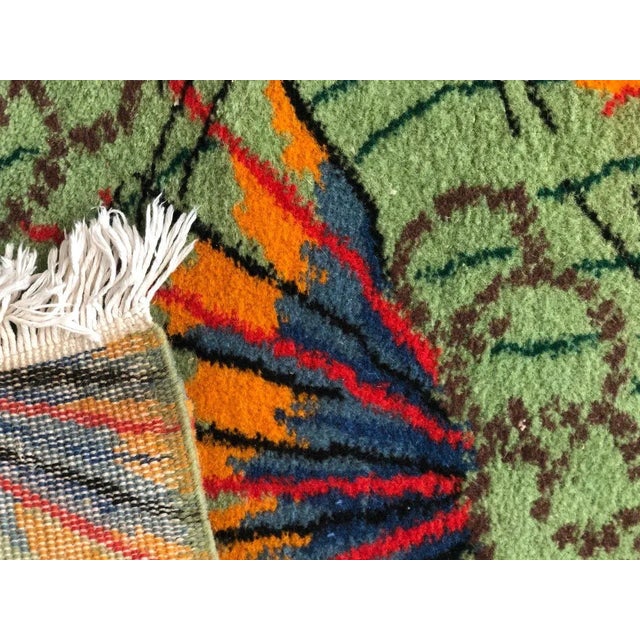 20th Century Green Orange Blue Abstract Rug by Zeki Muran, 1960s For Sale - Image 12 of 18