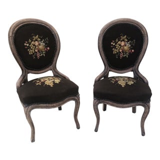 Vintage New Victorian Accent Chairs Chairish