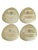 Fortunata Casa Mia Set of 4 Green Triangular Plates NEW Italy Adiano Tolomei MCM Brand new without tags, no chips or...