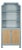 Matthew Izzo Home Claudia Light Blue and Caned Door Etagere For Sale