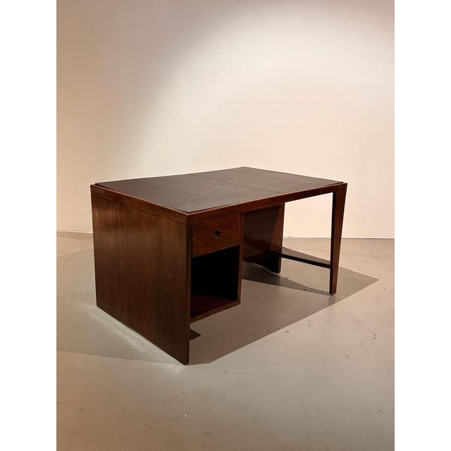 Vintage PJ-BU-02-A Pigeonhole Desk by Pierre Jeanneret, 1950s For Sale - Image 14 of 16