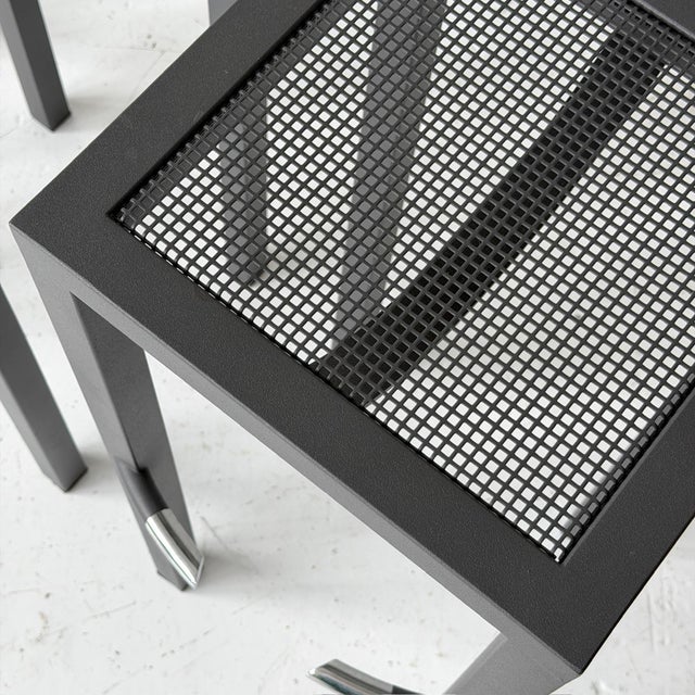 Postmodern 1980s Sarapis Bar Stools Attributed to Phillippe Starck for Driade For Sale - Image 3 of 7