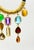 Metal 1990s H. Stern 18k Yellow Gold Multicolor Gemstone Necklace For Sale - Image 7 of 10