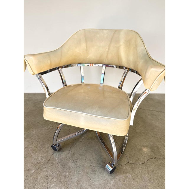 Mid Century Rolling Dining Chairs For Sale In Dallas - Image 6 of 9