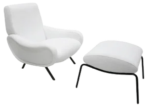 Set of Mid-Century Lady Lounge Chair and Ottoman by Marco Zanuso for Arflex
