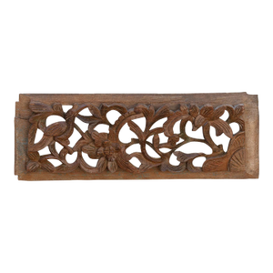 Finely Carved Asian Wall Panel