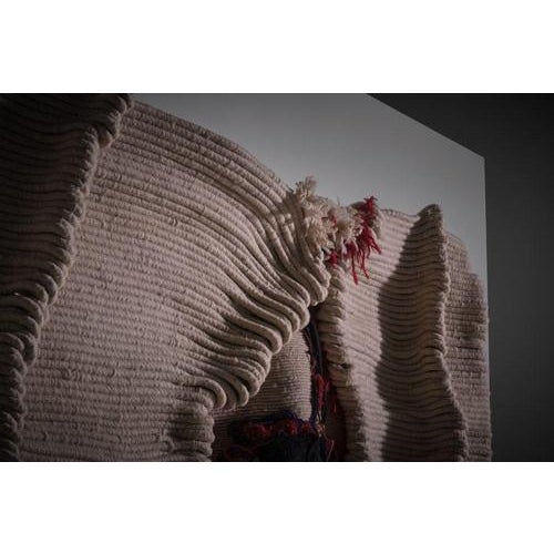 Large Pleated Voluminous Wall Tapestry, 1970s For Sale - Image 11 of 13