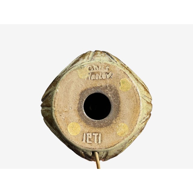 Gray Chris Haslev, Table Lamps, Stoneware, Denmark, 1960s For Sale - Image 8 of 9