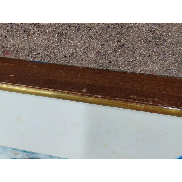 White Framed Signed J. Akston "Exuberance of Spring, 1974" Artwork For Sale - Image 8 of 11