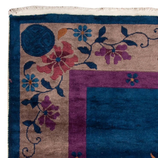 Chinese Art Deco Rug For Sale - Image 4 of 5