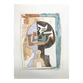 "Gueridon Et Guitare" 1980s Pablo Picasso Estate Lithograph For Sale