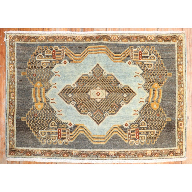 Antique Persian Senneh Early 20th Century Rug - 1'11" x 2'8" For Sale - Image 4 of 11